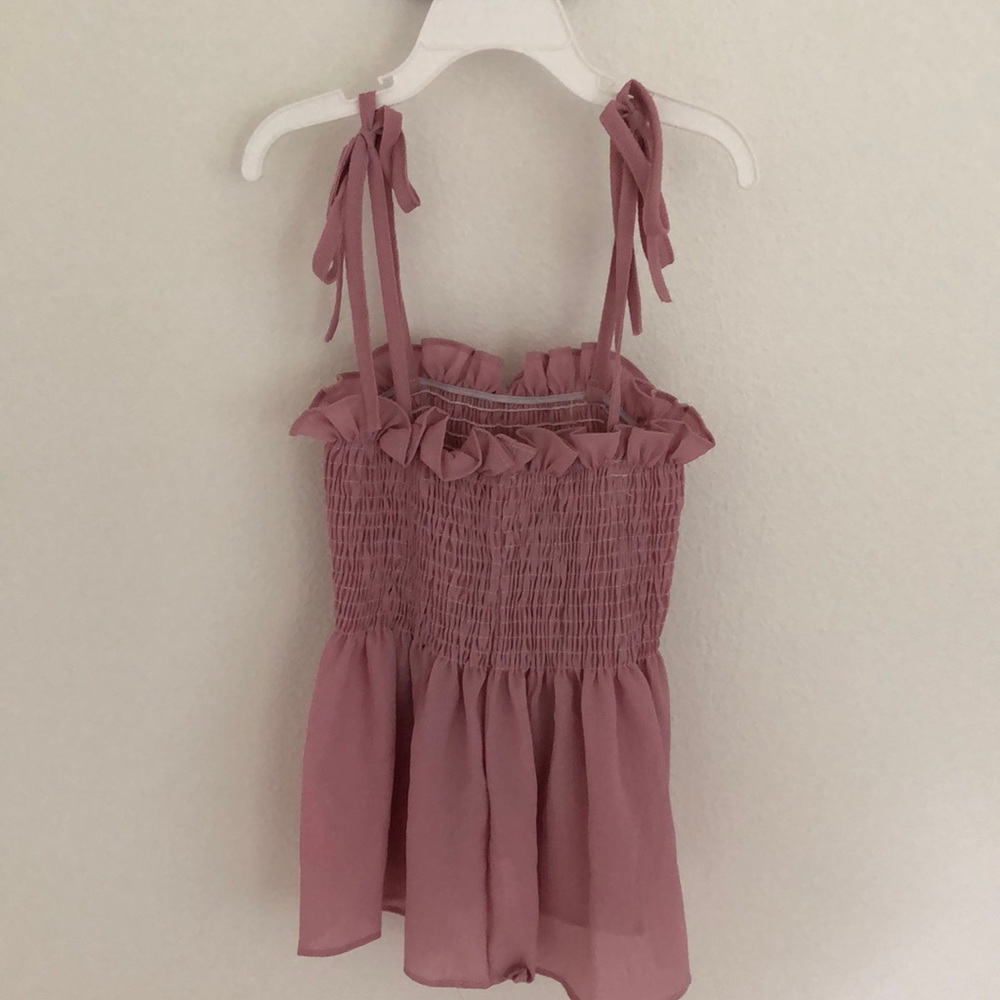 Pink Ruffle Tank - Picture 2 of 2